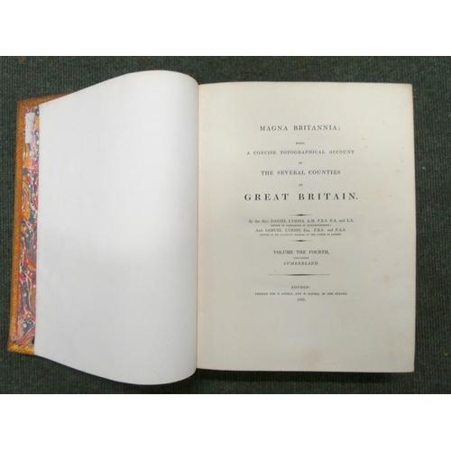 129 - LYSONS D. & S.  Magna Britannia - Volume the Fourth Containing Cumberland. Many fldg. & othe... 