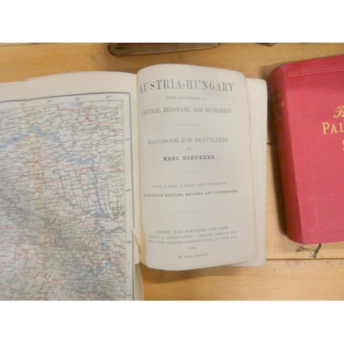 133 - BAEDEKER.  9 various guide books incl. Austria-Hungary, 1911 and Palestine & Syria, 19... 