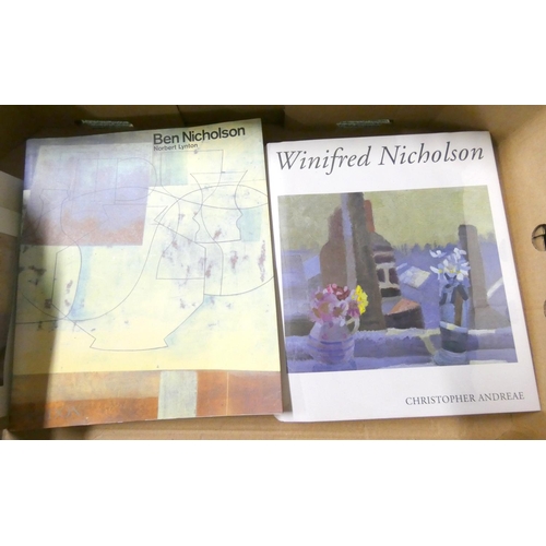 136 - NICHOLSON WINIFRED & BEN.  9 illus. books & catalogues re. these artists incl. Flower Tales ... 