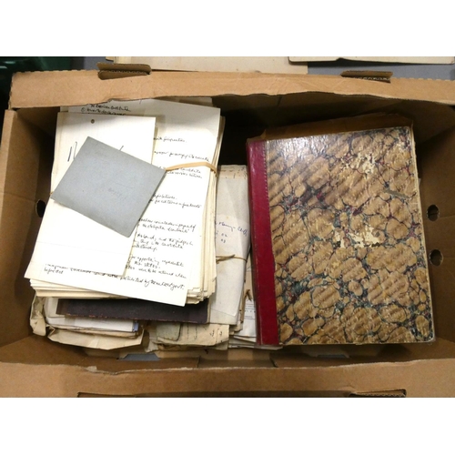 148 - Lee Family.  A carton of historical notes, old letters & other ephemera incl. photographs.... 