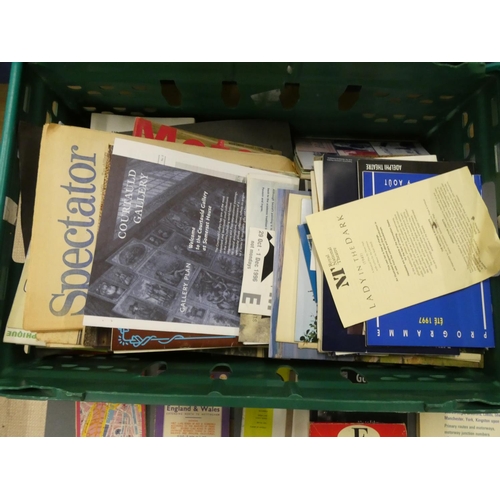 150 - Various.  Large carton of guides, programmes, general topographical & other ephemera, ... 