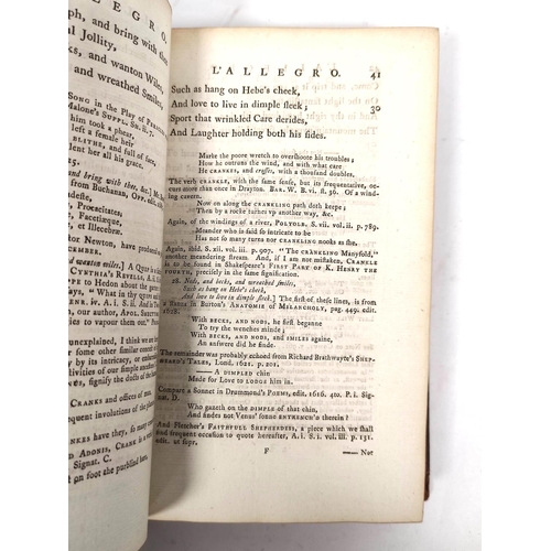 50 - MILTON JOHN.  Poems Upon Several Occasions, English Italian & Latin, With Translations... 