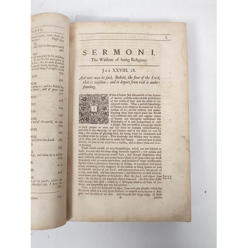 51 - <strong>TILLOTSON JOHN.  </strong>Sermons & Works. Lacking title, frontis, etc. but wi...