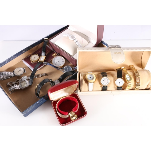 557 - Group of wristwatches to include a boxed Wittnauer watch with guarantee certificate Anne Klein, Solo... 