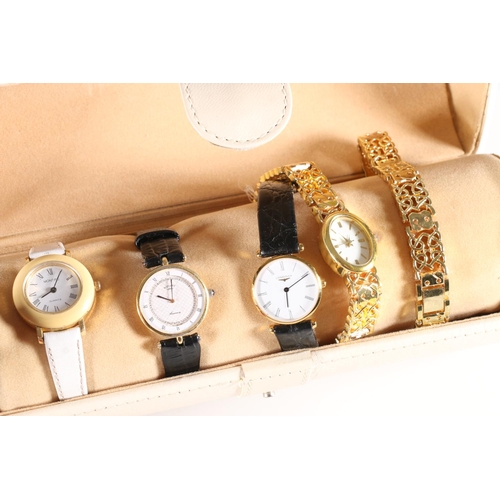 557 - Group of wristwatches to include a boxed Wittnauer watch with guarantee certificate Anne Klein, Solo... 