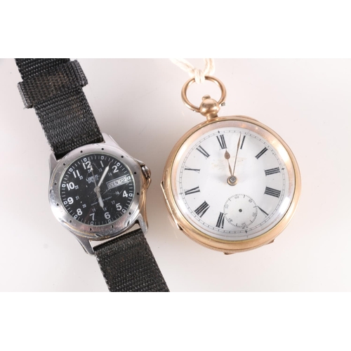 617 - Early 20th century American Knickerbocker Watch Co. gold plated pocket watch together with a Lorus a... 