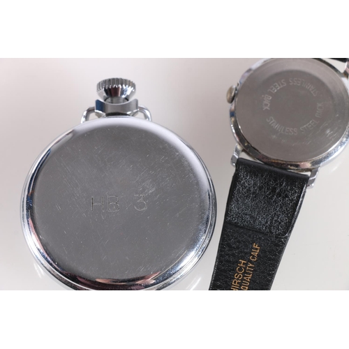 622 - Ingersoll pocket watch and a Kelton wristwatch.