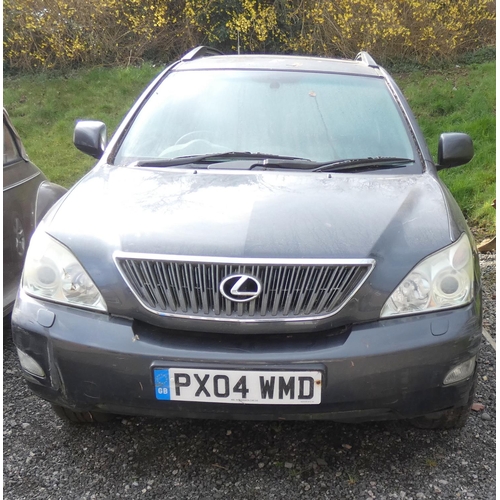 534 - Motor car. Lexus RX300 2004 charcoal grey and cream leather interior, 189,000 miles. On a Sorn, last... 