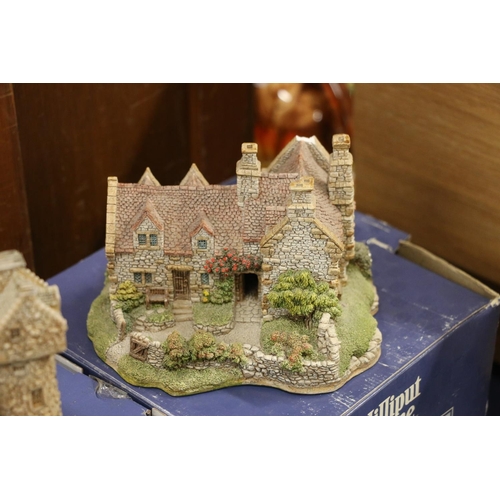 Three Lilliput Lane house models to include Shades of Summer