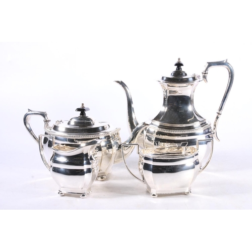 124A - Four piece silver-plated teaset.