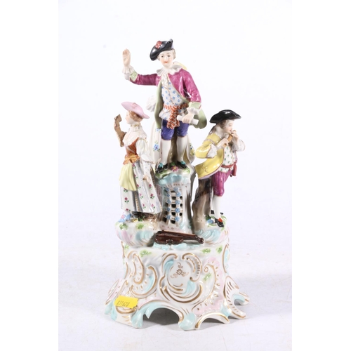 224 - Early 20th century porcelain figural group, 24cm high.