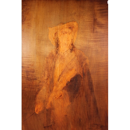 404 - J CLAYTON, half-length portrait of a gentleman, painting on wood panel, 61cm x 44cm, and an Ardbeg W... 