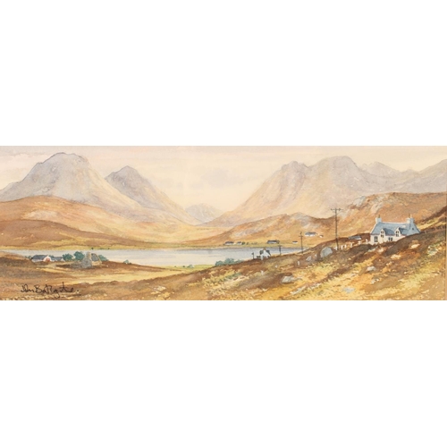 414 - JOHN BATHGATE of Haddington, Toward Clisham near Tarbert Isle of Harris, watercolour, signed lower l... 