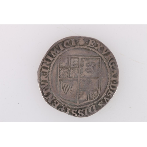 1293 - ENGLAND King James I (1603-1625) hammered silver shilling, mm thistle suggesting S2645 or S2646.