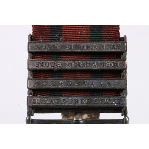 1448 - Medal of 6259 Private P Ryan of the Black Watch Royal Highlanders comprising a Boer War Queen's Sout... 