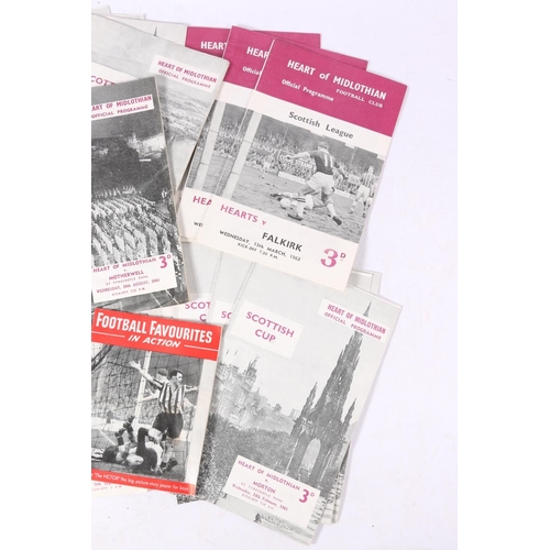 1209 - Heart of Midlothian Football Club 1960's programmes to include League Cup, Scottish Cup, Challenge m... 