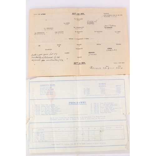 1216 - Post WWII Association Football souvenir programme for Arsenal vs British Land Army played at Dusseld... 