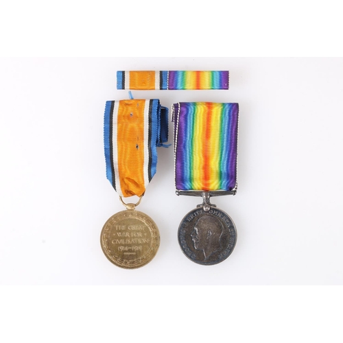 1456 - Medals of 353537 Private F F Halliday of the Royal Scots comprising WWI war medal and victory medal ... 