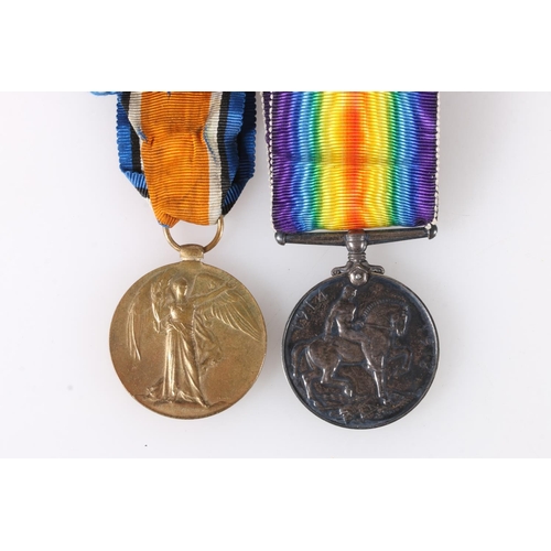 1456 - Medals of 353537 Private F F Halliday of the Royal Scots comprising WWI war medal and victory medal ... 