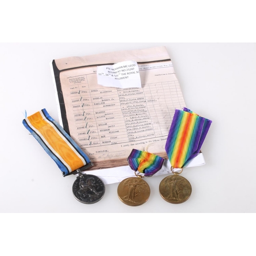 1458 - Medal of 22785 Private C H Gebhard of the Lancashire Fusiliers comprising WWI war medal [22785 PTE C... 