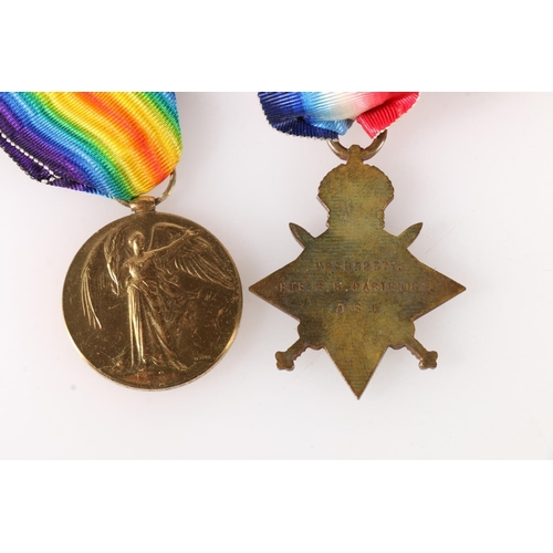 1482 - Medals of M2-032371 Private Reginald Brook Partridge of the Army Service Corps comprising WWI victor... 