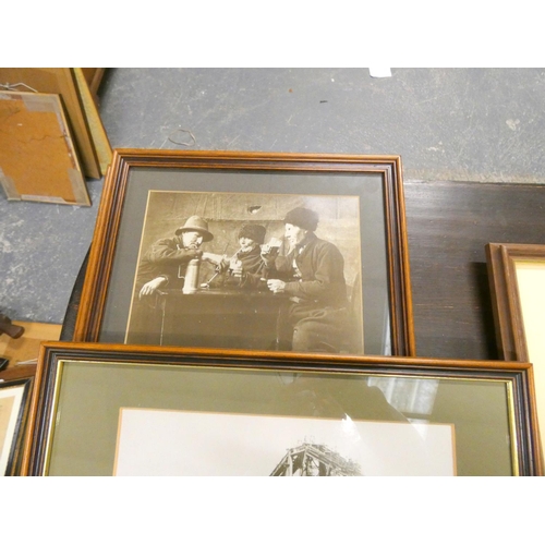 225 - Various antique photos to include town life in the north.