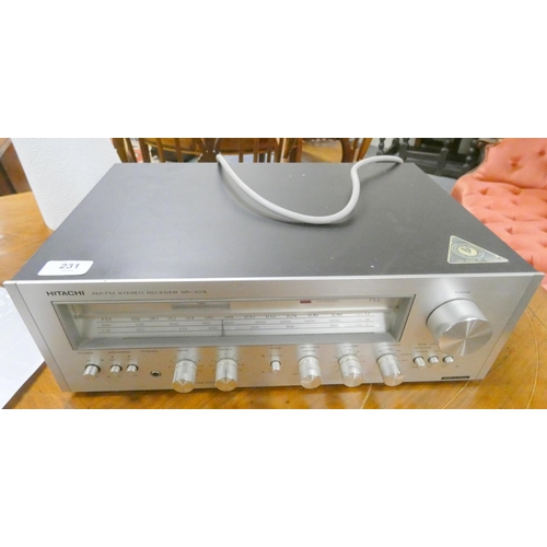 231 - Hitachi stereo receiver SR-303L.