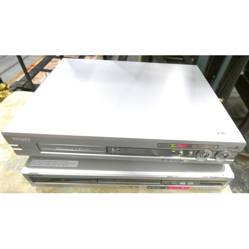 238 - Two modern DVD recorders to include Sony and Phillips.