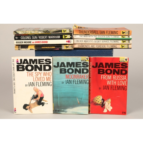 234 - Ten James Bond Pan paperback books.