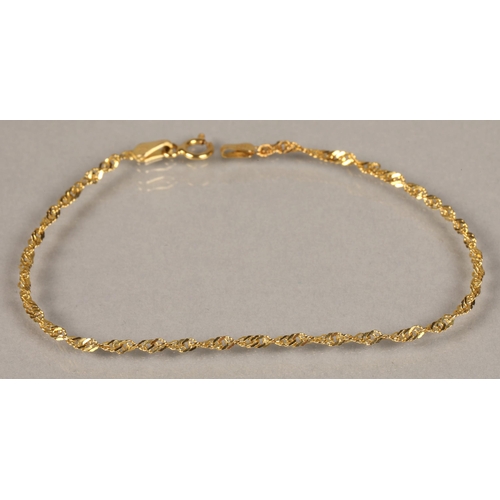 74 - 14ct gold chain bracelet 1.2g