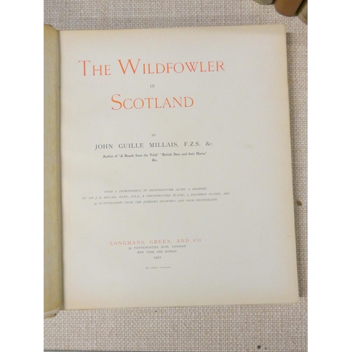 95 - MILLAIS JOHN G.  The Wildfowler in Scotland. Etched frontis & plates & other illus... 