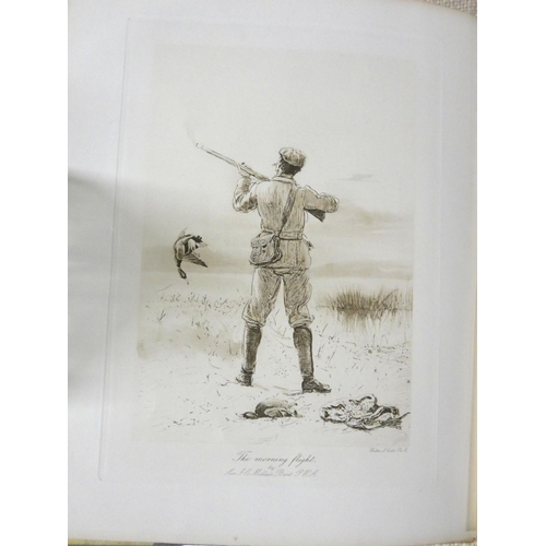 95 - MILLAIS JOHN G.  The Wildfowler in Scotland. Etched frontis & plates & other illus... 