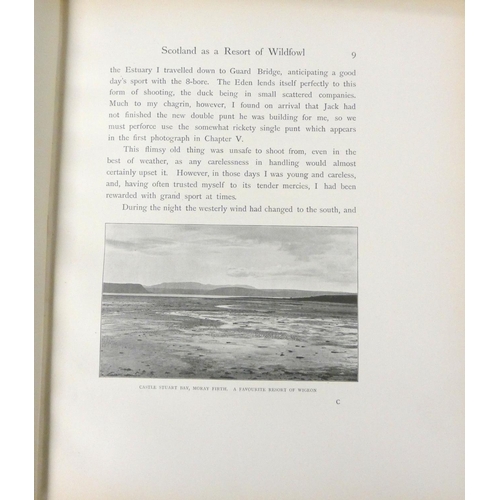 95 - MILLAIS JOHN G.  The Wildfowler in Scotland. Etched frontis & plates & other illus... 