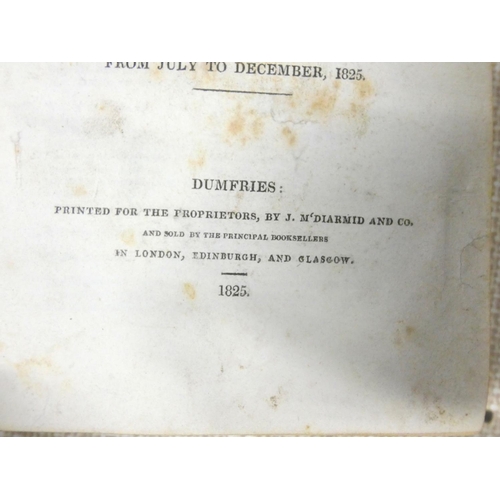 97 - The Dumfries Monthly Magazine & Literary Compendium.  Vols. 1 to 3. Eng. frontis to vo... 