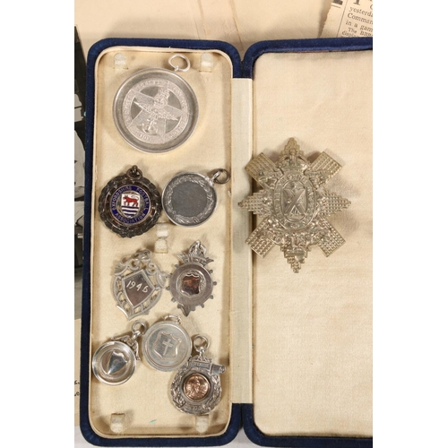 Medals of footballer D Gilchrist of the 2nd Battalion Black Watch Royal ...