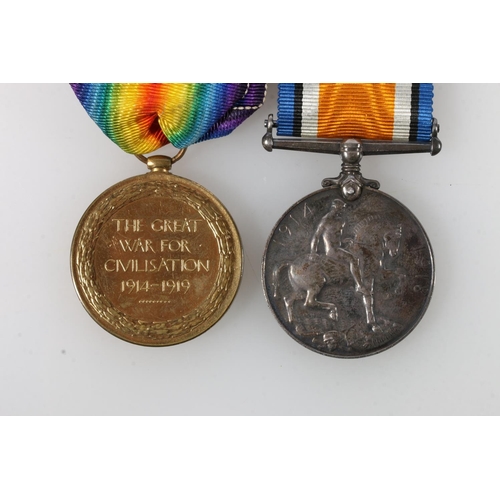 1488 - Medals of 19962 Private W Wilson of the Royal Scots comprising WWI war medal and victory medal [1996... 