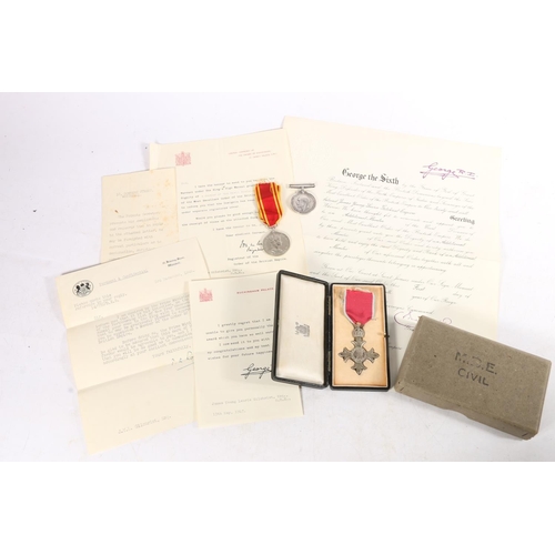 1489 - Medals of Gunner James Young Laurie Gilchrist MBE of the Royal Artillery comprising Most Excellent O... 