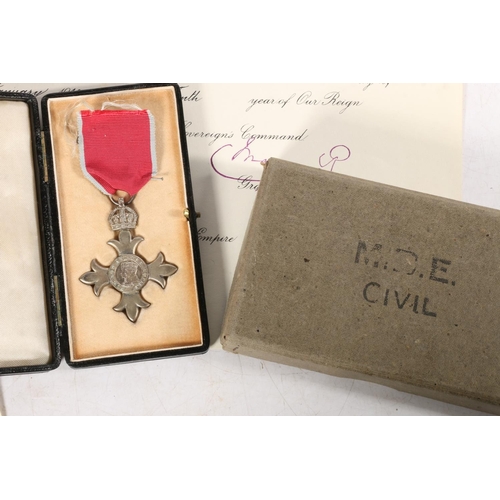 1489 - Medals of Gunner James Young Laurie Gilchrist MBE of the Royal Artillery comprising Most Excellent O... 