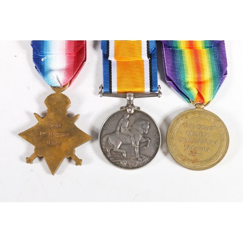 1468 - Medals of 10054 Private Robert Shirkie of the 1st Battalion Scots Guards who died 27th September 191... 