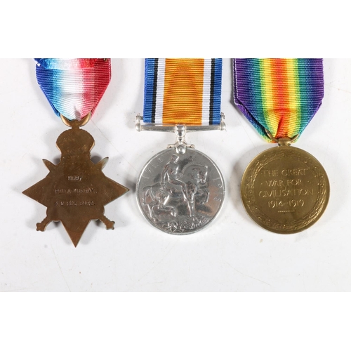 1472 - Medals of 8587 Private Alfred Murray of the 2nd Battalion Kings Own Scottish Borderers KOSB who died... 