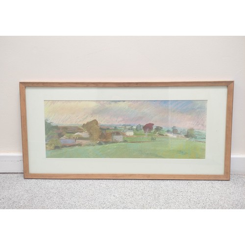 276 - Jenny Cowern (1943 - 2005)Langrigg.Pastel.Signed in pencil.27cm x 73cm.... 