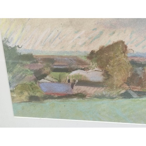 276 - Jenny Cowern (1943 - 2005)Langrigg.Pastel.Signed in pencil.27cm x 73cm.... 