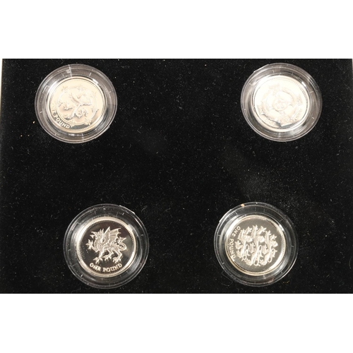 1322 - The Royal Mint UNITED KINGDOM Queen Elizabeth II (1952-2022) silver proof four coin set 'Royal Mint ... 