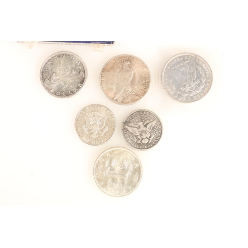 1333 - UNITED STATES OF AMERICA USA Morgan dollars 1880 and 1883 O, Peace dollar 1925 and half dollar 1903 ... 