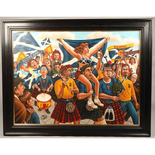 366 - Graham McKean (Scottish born 1962) ARRframed oil on canvas, signed lower right,