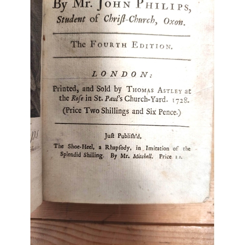 162 - PHILIPS JOHN, of Christ-Church, Oxon.  Poems on Several Occasions. Eng. port. frontis. 46pp. 4th ed.... 