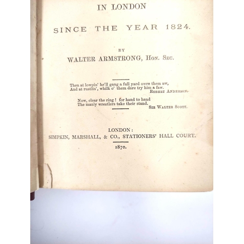 169 - ARMSTRONG WALTER.  Wrestliana or The History of the Cumberland & Westmoreland Wrestlin... 