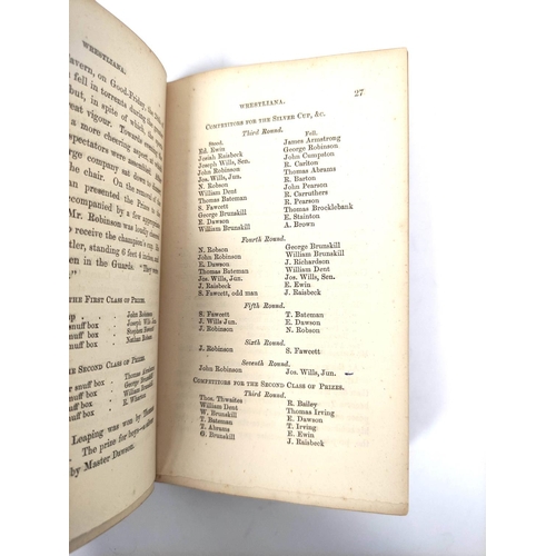 169 - ARMSTRONG WALTER.  Wrestliana or The History of the Cumberland & Westmoreland Wrestlin... 