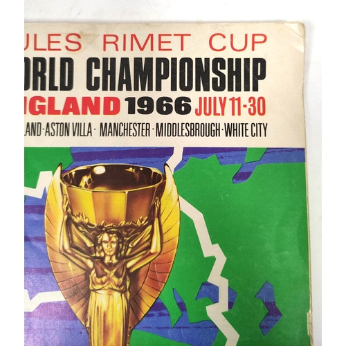 170 - World Cup 1966.  Jules Rimet Cup World Championship Official Souvenir Programme. Illus. &a... 