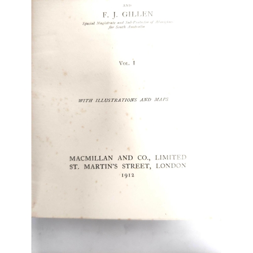 179 - SPENCER BALDWIN & GILLEN F. J.  Across Australia. 2 vols. 2 fldg. maps, 7 col. plates ... 